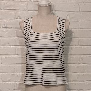 Banana Republic Square Neck Striped Top